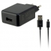 Wand-Ladegerät + Micro USB-Kabel KSIX USB 2A Schwarz