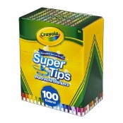 Ensemble De Marqueurs Super Tips Crayola 58-5100 (100 Uds) à Prix