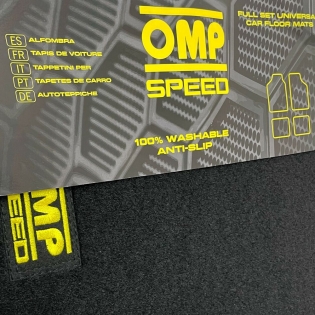 Alfombrilla para Coche OMP SPEED Universal Amarillo