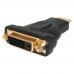 HDMI til DVI-adapter Startech HDMIDVIMF            Sort