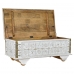 Mesa de apoio DKD Home Decor MB-182010 Branco Dourado Metal Madeira de mangueira 115 x 60 x 45 cm