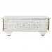 Mesa de apoio DKD Home Decor MB-182010 Branco Dourado Metal Madeira de mangueira 115 x 60 x 45 cm