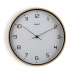 Horloge Murale Versa Bois Blanc 30,5 x 4,3 x 30,5 cm Quartz Polyuréthane