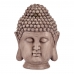 Dekorativ Trädgårdsfigur Buddha Huvud Grå Polyresin (31,5 x 50,5 x 35 cm)