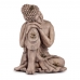 Dekorativ Trädgårdsfigur Buddha Grå Polyresin (34,5 x 54,5 x 31 cm)