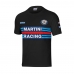 Pánské tričko s krátkým rukávem Sparco Martini Racing Černý