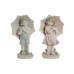 Decorative Figure DKD Home Decor 28 x 20 x 48,5 cm Blue Pink Children (2 Units)