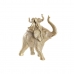 Dekorativ Figur DKD Home Decor 24 x 10 x 25,5 cm Elefant Gyllen Kolonial