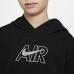 Sweatshirt met Capuchon voor Meisjes AIR FT CROP HOODIE Nike DM8372 010 Zwart
