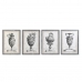 Maleri DKD Home Decor Vase 50 x 2 x 70 cm Neoklassisk (4 Deler)