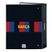 Ringmap F.C. Barcelona Kastanjebruin Marineblauw A4 (27 x 33 x 6 cm)