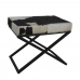 Banc de Pied de Lit DKD Home Decor Blanc Noir Vache Métal 60 x 40 x 50 cm