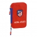 Plumier double Atlético Madrid Rouge Blue marine (28 Pièces)