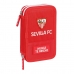 Doppel-Federtasche Sevilla Fútbol Club Rot (28 Stücke)