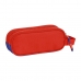 Trousse Fourre-Tout Double Atlético Madrid Rouge Blue marine (21 x 8 x 6 cm)