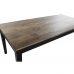 Mesa de Comedor DKD Home Decor Natural Negro Metal Madera de mango (200 x 90 x 75 cm)