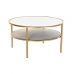 Mesa de Centro DKD Home Decor Glamour Dourado Metal Espelho 87 x 87 x 48 cm