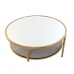 Hoofdtafel DKD Home Decor Glamour Gouden Metaal Spiegel 87 x 87 x 48 cm