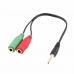 Kábel Audio Jack (3,5 mm) Ewent EC1640 0,15 m