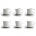 Set de Căni de Cafea Quid 001442 (12 pcs) Transparent Ceramică 220 ml 6 Piese