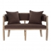 Sofa DKD Home Decor Bruin Linnen Rubberwood Traditioneel (122 x 69 x 72 cm)