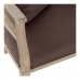 Divano DKD Home Decor Marrone Lino Legno d'albero della gomma Tradizionale (122 x 69 x 72 cm)