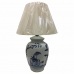 Galda lampa DKD Home Decor Zils Balts Porcelāns Zilonis (40 x 40 x 60 cm)