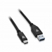 USB A til USB C Kabel V7 V7U3.1AC-1M-BLK-1E   Svart