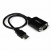 USB Cable DB-9 Startech ICUSB232PRO 0,3 m Черен