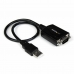 USB-Kaapeli DB-9 Startech ICUSB232PRO 0,3 m Musta
