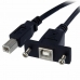 Kabel USB Startech USBPNLBFBM1          USB B Czarny