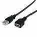 USB-kaabel Startech USBEXTAA10BK Must 3 m