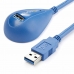 USB Cable Startech USB3SEXT5DSK Син 1,5 m