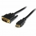HDMI till DVI Adpater Startech HDDVIMM2M            Svart (2 m)