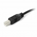 Câble USB A vers USB B Startech USB2HAB30AC          Noir