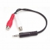 Kabel Audio Jack till RCA Startech MUMFRCA Svart 0,15 m