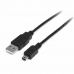 Cable Micro USB Startech USB2HABM2M USB A Mini USB B Black