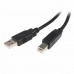 Kabel USB A v USB B Startech USB2HAB5M            Črna