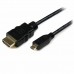 Câble HDMI Startech HDADMM2M Noir