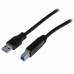 Kabel USB A na USB B Startech USB3CAB2M            Černý