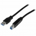 Kabel USB A u USB B Startech USB3CAB2M            Crna