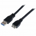 Kabel USB do Micro USB Startech USB3CAUB1M           Czarny