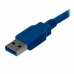 Câble USB A vers USB B Startech USB3SAB1M            Bleu