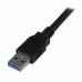 Cabo USB A para USB B Startech USB3SAB3MBK 3 m Preto