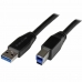 Кабел USB A към USB B Startech USB3SAB5M Черен