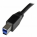 USB A till USB B Kabel Startech USB3SAB5M Svart