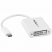 Adaptér USB C na DVI Startech CDP2DVIW             Bílý