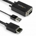 Adaptador HDMI para VGA Startech VGA2HDMM2M           (2 m) Preto