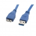 USB to mikro USB kabelis Lanberg CA-US3M-10CC-0005-B Zils 50 cm (0,5 m)