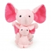 Plush legetøj til hunde Gloria Hoa 20 cm Pink Elefant